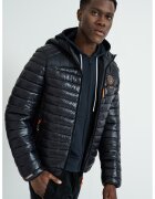 Geographical Norway Geaca cu buzunare cu fermoar Briout - Negru/Portocaliu mandarina