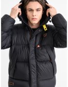 Geographical Norway Geaca cu fermoar si gluga Bodir - Negru/Portocaliu
