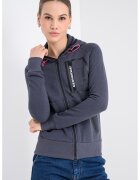 Geographical Norway Hanorac cu fermoar Fiona - Gri carbune
