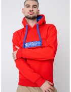 Geographical Norway Hanorac cu imprimeu logo Gadrien - Albastru royal/Rosu vermillion