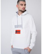 Geographical Norway Hanorac cu imprimeu logo Gadrien - Rosu/Gri deschis/Alb optic