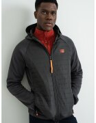 Geographical Norway Jacheta cu fermoar si logo discret Donald - Gri inchis
