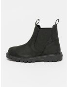 Geox Ghete Chelsea din piele nabuc Shaylax - Negru stins