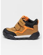 Geox Ghete cu banda velcro dubla - Negru/Maro/Portocaliu