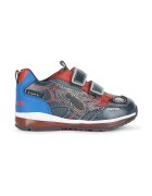 Geox Pantofi sport cu velcro si imprimeu cu desene - Rosu/Albastru/Argintiu