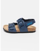 Geox Sandale slingback cu catarama Ghita - Bleumarin