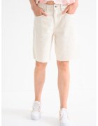 Gina Tricot Pantaloni scurti de denim cu 5 buzunare - Crem