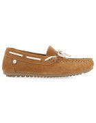 Gioseppo Pantofi boat din piele intoarsa cu detalii contrastante ASBURY 28329 - Maro nisip