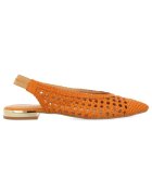 Gioseppo Pantofi slingback de piele - Portocaliu