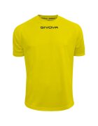 Givova Tricou - Galben fluroscent - XS - Negru/Galben