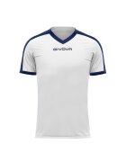 Givova Tricou sport copii Revolution - Alb / Bleumarin - 110-122 CM