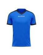 Givova Tricou sport copii Revolution - Albastru Royal / Negru -