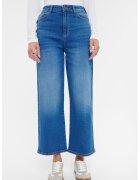 GreenPoint Blugi crop cu croiala ampla - Albastru royal