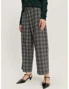 GreenPoint Pantaloni din amestec de modal cu croiala ampla si model in carouri - Verde pal/Albastru indigo/Alb murdar
