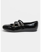 Guess Balerini de piele ecologica cu catarama Kaldra - Negru