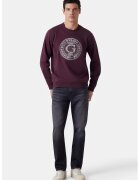 Guess Blugi drepti cu aspect decolorat - Negru stins