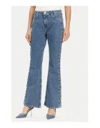 Guess Blugi evazati cu talie medie