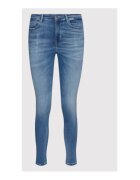 Guess Blugi skinny cu aspect decolorat