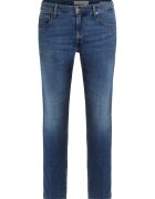 Guess Blugi super skinny cu model uni - Bleumarin