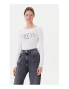 Guess Bluza-body din amestesc de viscoza - Alb