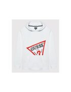 Guess Bluza copii - Bumbac - Alb - Alb
