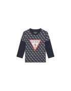 Guess Bluza cu model si maneci lungi