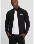 Guess Bluza de trening cu banda logo si fermoar - Negru