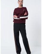 Guess Bluza de trening cu insertii contrastante - Violet tyrian