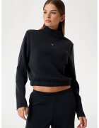 Guess Bluza de trening din amestec de modal Scuba - Negru