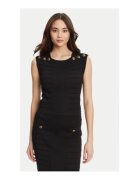 Guess Bluza texturata cu nasturi decorativi