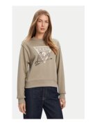 Guess Bluzon cu imprimeu logo si decolteu la baza gatului