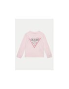 Guess Bluzon din bumbac organic cu logo