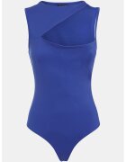 Guess Body cu decolteu asimetric - Albastru