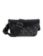 Guess Borseta de piele ecologica cu imprimeu logo Vezzola - Negru/Gri
