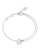 Guess Bratara din otel inoxidabil cu talisman stea - Argintiu