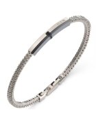 Guess Bratara Eclipse Noir cu cristale JUMB05105JWST - Argintiu