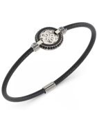 Guess Bratara Regata cu snur si cristale JUMB04425JWSTBK - Negru - Argintiu