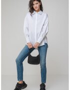 Guess Camasa relaxed fit cu inchidere ascunsa - Alb