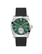 Guess Ceas barbatesc GW0793G1 - 44mm - curea piele ecologica - metalizat - negru