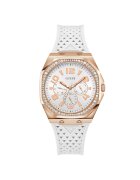 Guess Ceas de dama carcasa de 40 mm - curea din Silicon rezistenta la apa 3 ATM - GW0694L3