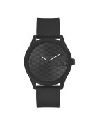 Guess Ceas sportiv barbati model GW0780G3 - curea silicon neagra - carcasa silicon 45mm - rezistent la apa 3 ATM