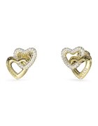 Guess Cercei in forma de inimi cu cristale - Auriu