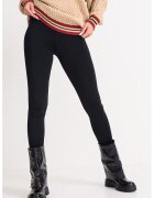 Guess Colanti cu banda logo in talie - pentru fitness - Negru