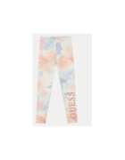 Guess Colanti din bumbac cu imprimeu tie-dye si logo
