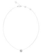Guess Colier ajustabil cu pandantiv logo - Argintiu