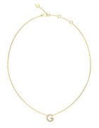 Guess Colier ajustabil cu pandantiv logo - Auriu