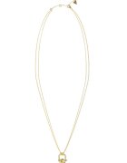 Guess Colier cu doua siraguri - decorat cu pandantiv - Auriu