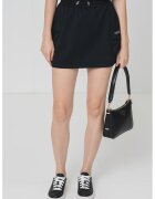 Guess Fusta mini cu snur in talie - Auriu/Negru