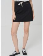 Guess Fusta mini cu snur in talie - Negru
