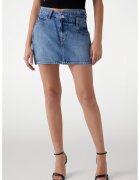 Guess Fusta mini de denim - Albastru pastel